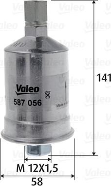 Valeo 587056 - Filtro carburante www.autoricambit.com