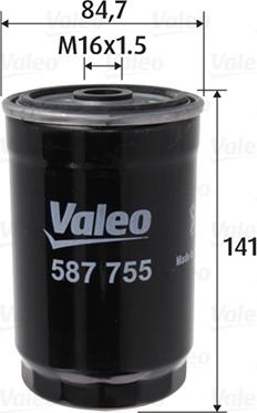 Valeo 587755 - Filtro carburante www.autoricambit.com