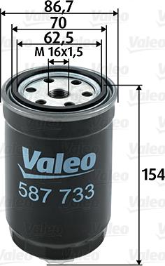 Valeo 587733 - Filtro carburante www.autoricambit.com