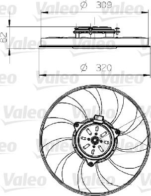 Valeo 696024 - Ventola, Raffreddamento motore www.autoricambit.com