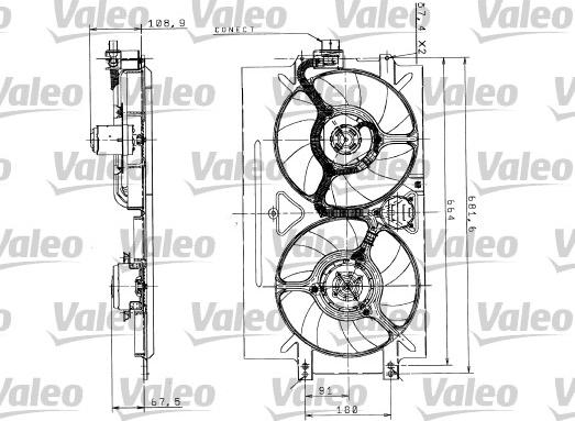 Valeo 698525 - Ventola, Raffreddamento motore www.autoricambit.com