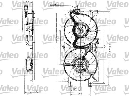 Valeo 698526 - Ventola, Raffreddamento motore www.autoricambit.com