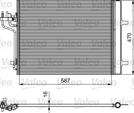 Valeo 814021 - Condensatore, Climatizzatore www.autoricambit.com