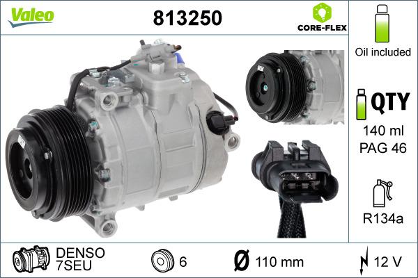 Valeo 813250 - Compressore, Climatizzatore www.autoricambit.com