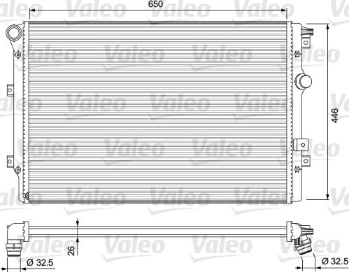 Valeo 701728 - Radiatore, Raffreddamento motore www.autoricambit.com