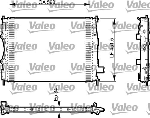 Valeo 735380 - Radiatore, Raffreddamento motore www.autoricambit.com