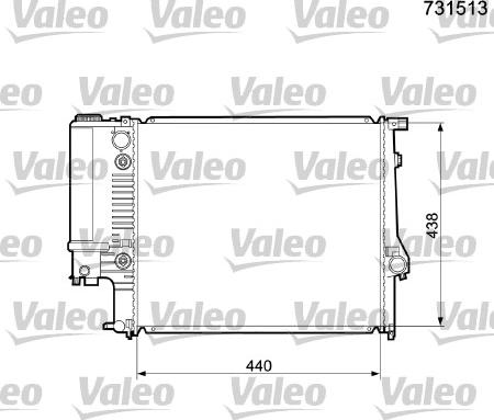 Valeo 731513 - Radiatore, Raffreddamento motore www.autoricambit.com