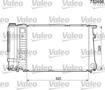 Valeo 732456 - Radiatore, Raffreddamento motore www.autoricambit.com