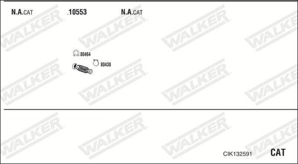 Walker CIK132591 - Impianto gas scarico www.autoricambit.com