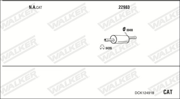 Walker DCK124918 - Impianto gas scarico www.autoricambit.com