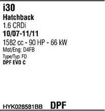 Walker HYK028581BB - Impianto gas scarico www.autoricambit.com