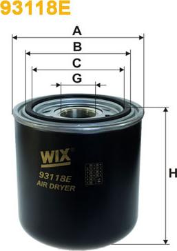 WIX Filters 93118E - Cartuccia essiccatore aria, Imp. aria compressa www.autoricambit.com