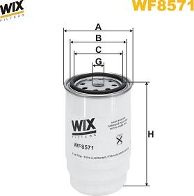 WIX Filters WF8571 - Filtro carburante www.autoricambit.com