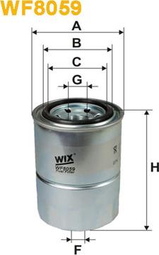 WIX Filters WF8059 - Filtro carburante www.autoricambit.com