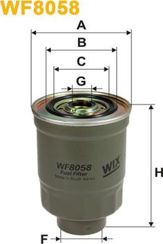 WIX Filters WF8058 - Filtro carburante www.autoricambit.com