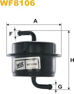 WIX Filters WF8106 - Filtro carburante www.autoricambit.com