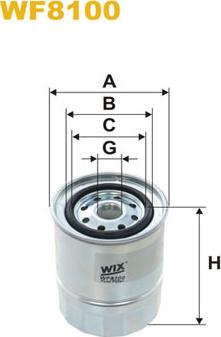 WIX Filters WF8100 - Filtro carburante www.autoricambit.com