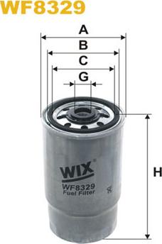 WIX Filters WF8329 - Filtro carburante www.autoricambit.com