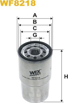 WIX Filters WF8218 - Filtro carburante www.autoricambit.com