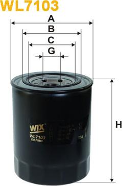 WIX Filters WL7103 - Filtro olio www.autoricambit.com