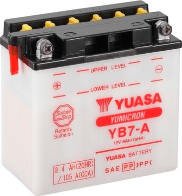 Yuasa YB7-A - Batteria avviamento www.autoricambit.com