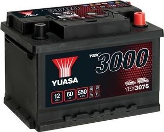 Yuasa YBX3075 - Batteria avviamento www.autoricambit.com