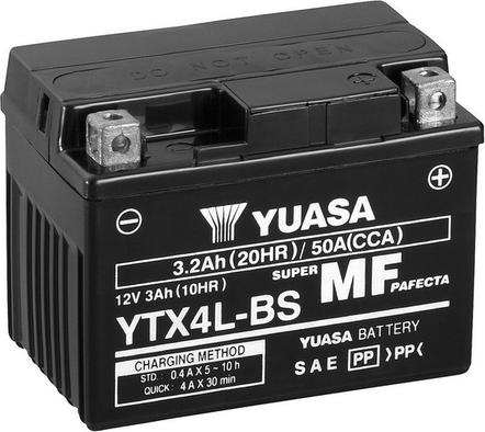 Yuasa YTX4L-BS - Batteria avviamento www.autoricambit.com