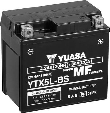 Yuasa YTX5L-BS - Batteria avviamento www.autoricambit.com