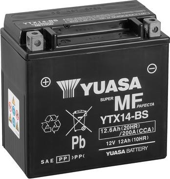 Yuasa YTX14-BS(CP) - Batteria avviamento www.autoricambit.com