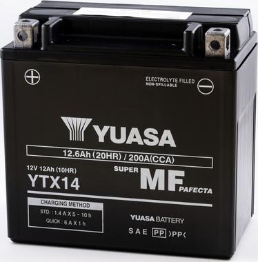 Yuasa YTX14 - Batteria avviamento www.autoricambit.com