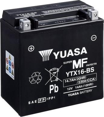 Yuasa YTX16-BS - Batteria avviamento www.autoricambit.com