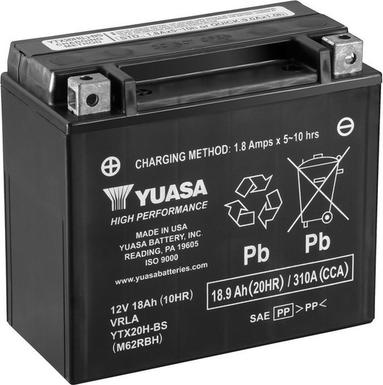 Yuasa YTX20H-BS - Batteria avviamento www.autoricambit.com