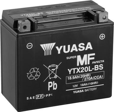 Yuasa YTX20L-BS - Batteria avviamento www.autoricambit.com