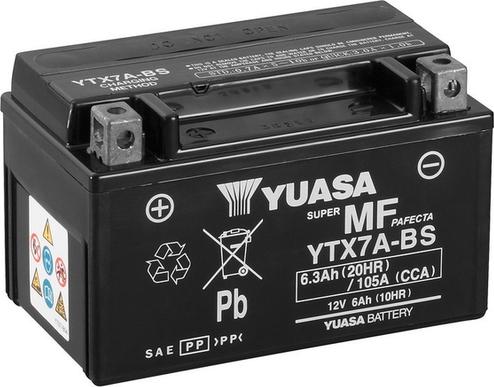 YUASA YTX7A-BS - Batteria avviamento www.autoricambit.com