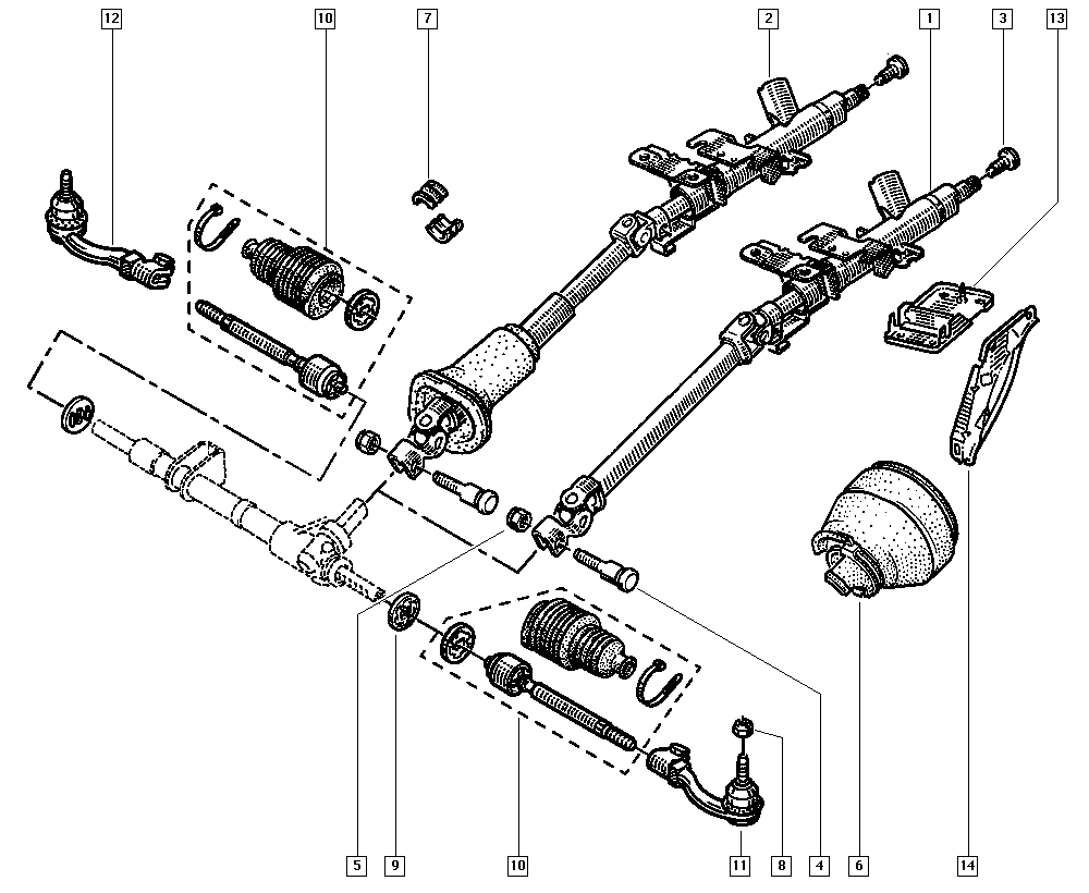 RENAULT 77 01 469 778 - Giunto assiale, Asta trasversale www.autoricambit.com